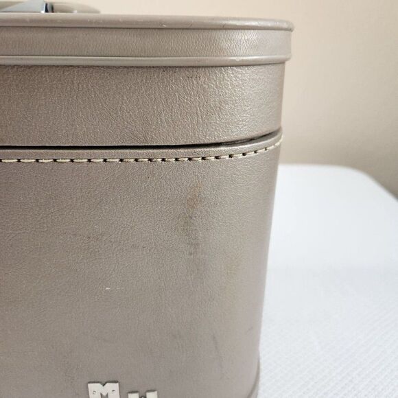 Vintage 50s 60s SKYWAY Luggage Train Cosmetic Case Mid Century Pinup Glam Travel - Picture 5 of 13